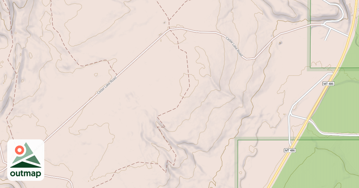Map of CEDAR FLATS