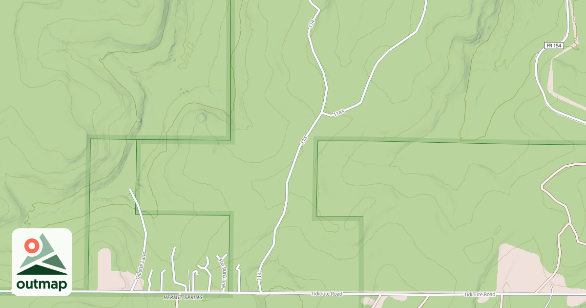 Map of HERMIT SPRINGS