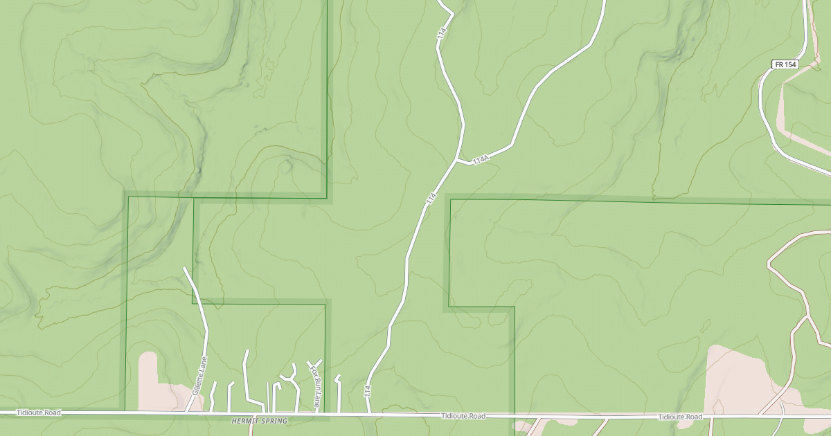 Map preview of HERMIT SPRINGS