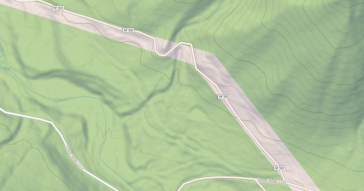 Map preview of USFS National Forest System Roads {90E05DEE-CA4F-4FEA-8633-798BE9FF0F85}