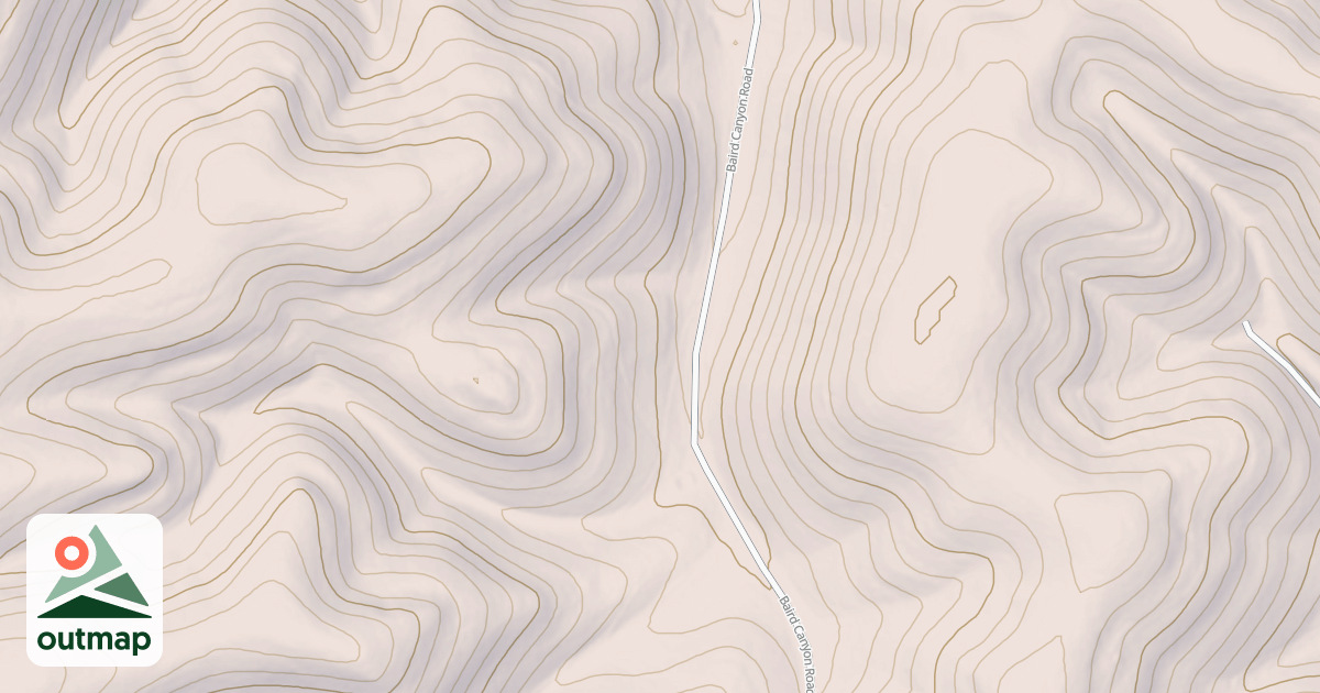 Map of BAIRD CANYON