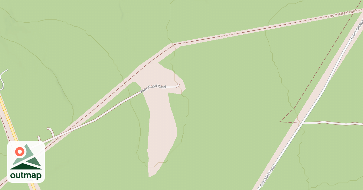 Map of S.B. Elliott State Park Snowmobile Trails