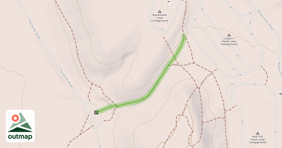 Map of Coconino Trail