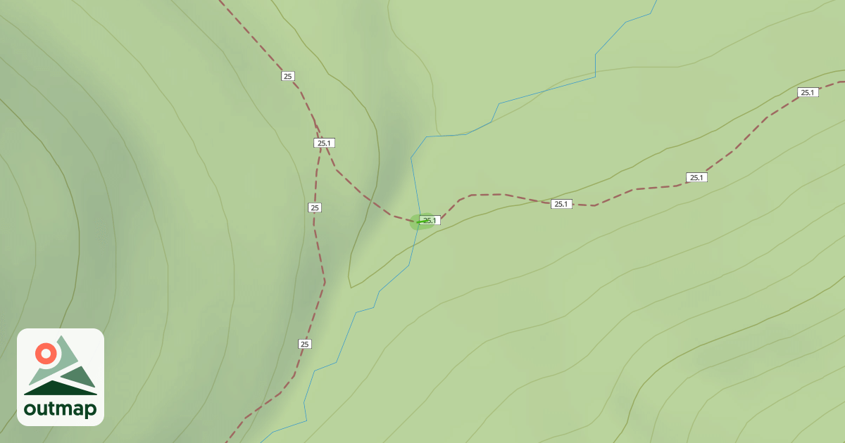 Map of Tumalo Creek Trail #25.1