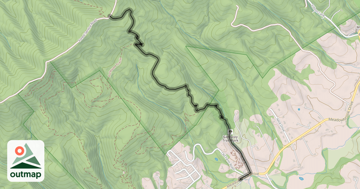 Map of Gateway Trail