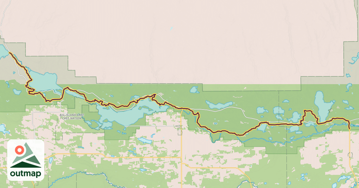 Map of Boreal Trail
