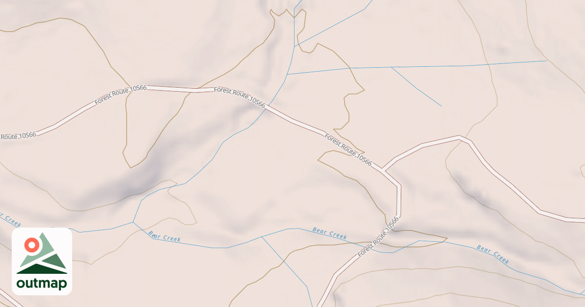 Map of BEAR CREEK SPUR Q