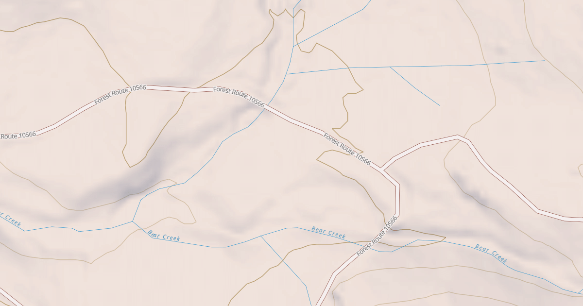 Map preview of BEAR CREEK SPUR Q