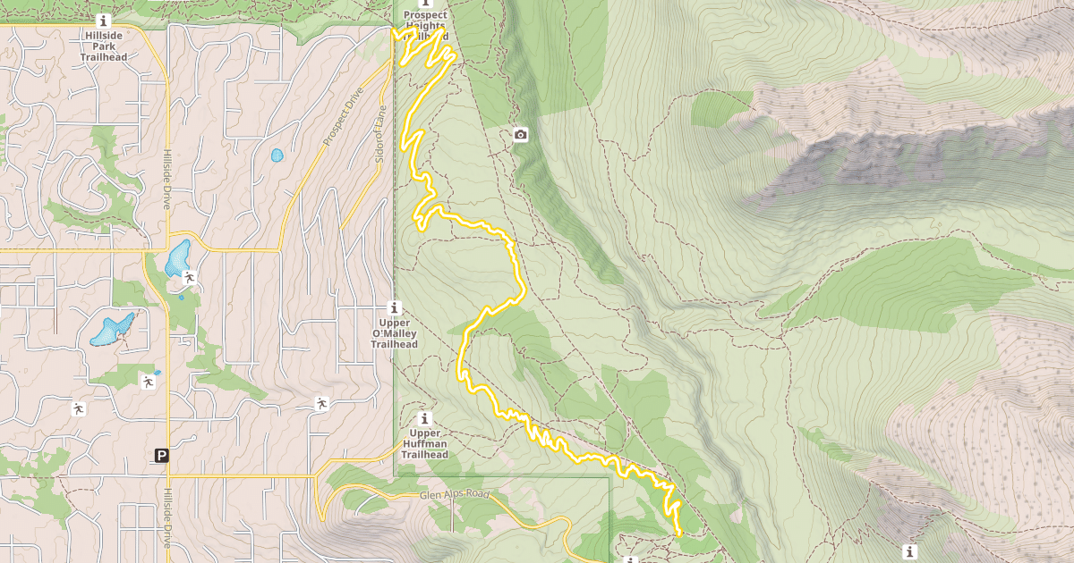 Map preview of Hemlock Burn Trail