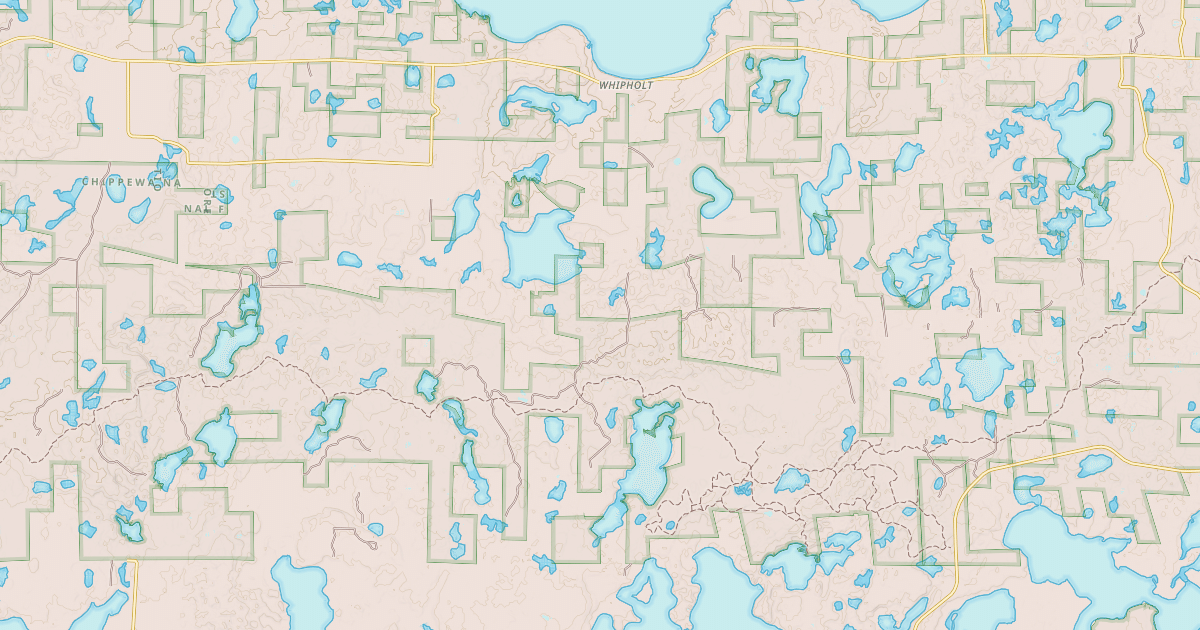 Map preview of Chippewa "C" Gia Snomobile Tra