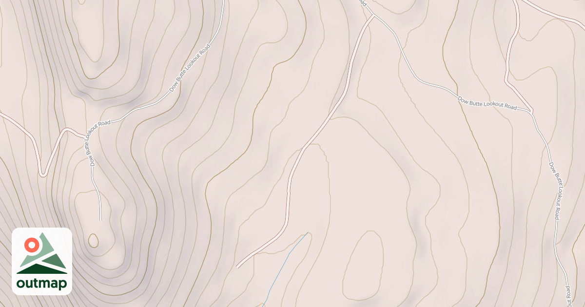 Map of EAST DOW BUTTE
