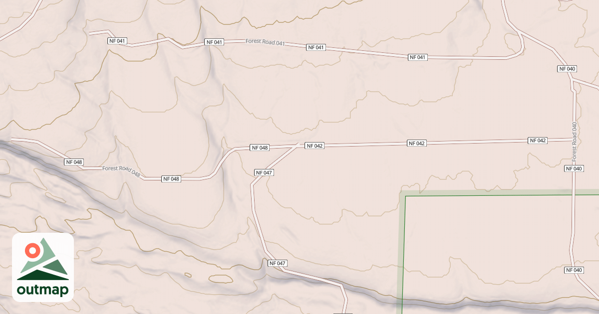 Map of USFS National Forest System Roads {8D889ED9-7421-4530-8777-CC270DC20153}