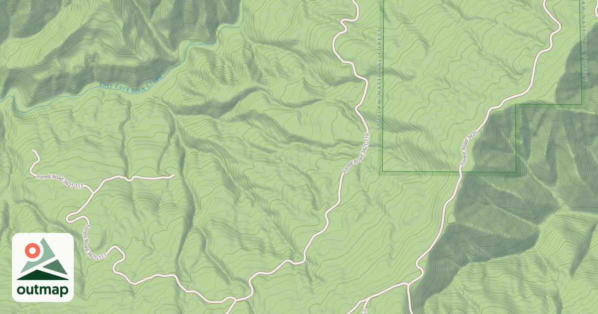 Map of USFS Motor Vehicle Use Map Roads {7A387CFF-28C2-432D-AD85-912272BC96E5}