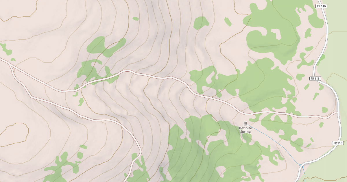 Map preview of USFS National Forest System Roads {7E95AE06-E8EF-493D-9A58-69A4C026F7FB}