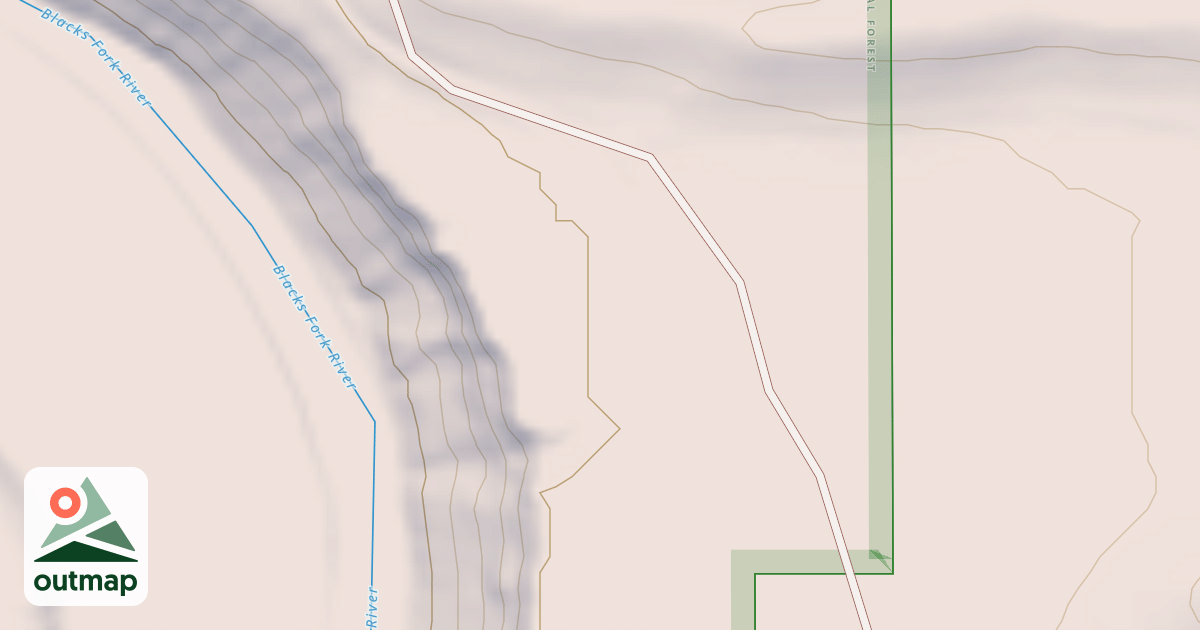 Map of BLACKS FORK DISPERSED K