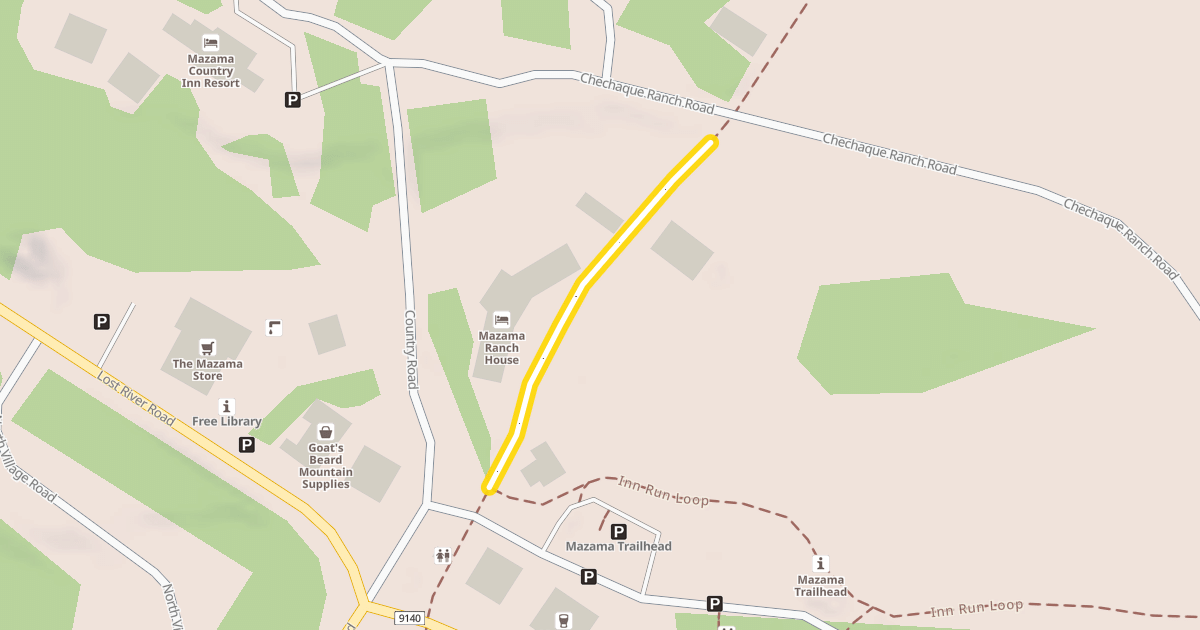 Map preview of Inn Run Loop