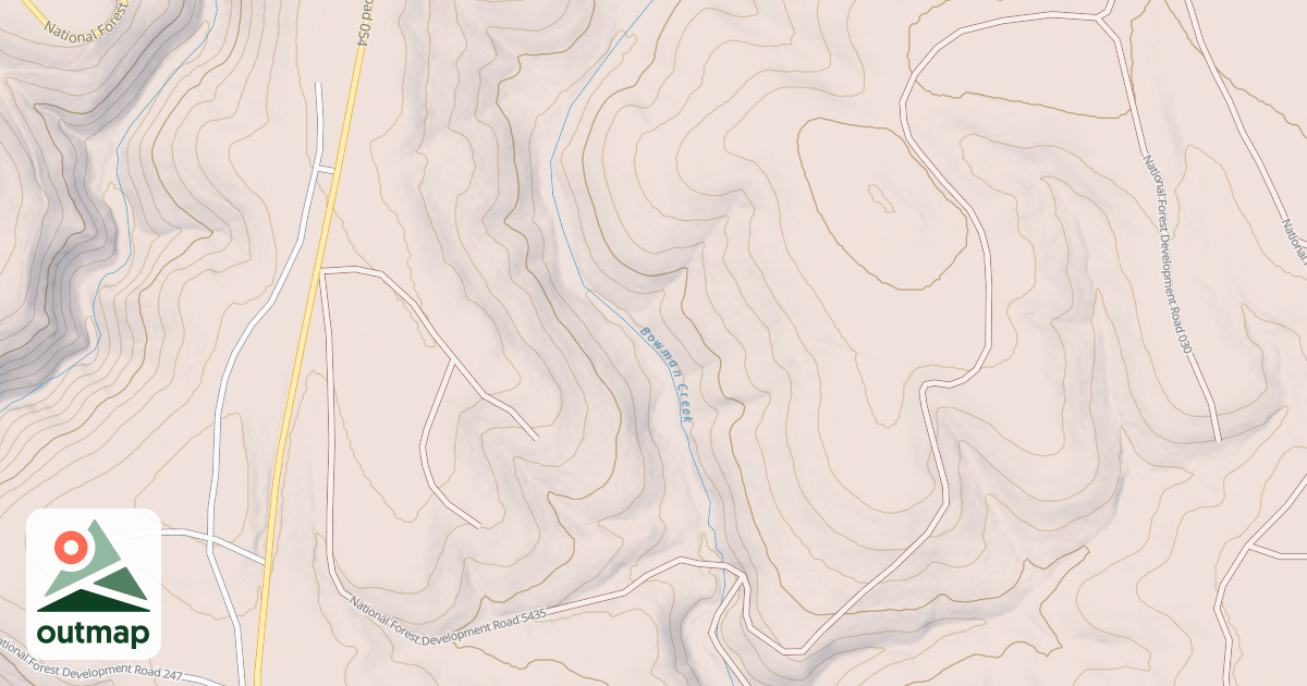 Map of USFS Motor Vehicle Use Map Roads {8546A0BB-390C-400F-84CA-61BE0A8C8752}