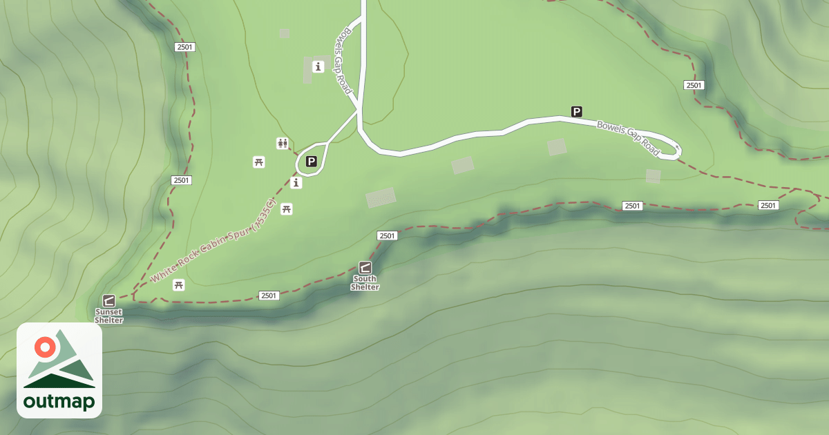 Map of W R CABIN SPUR
