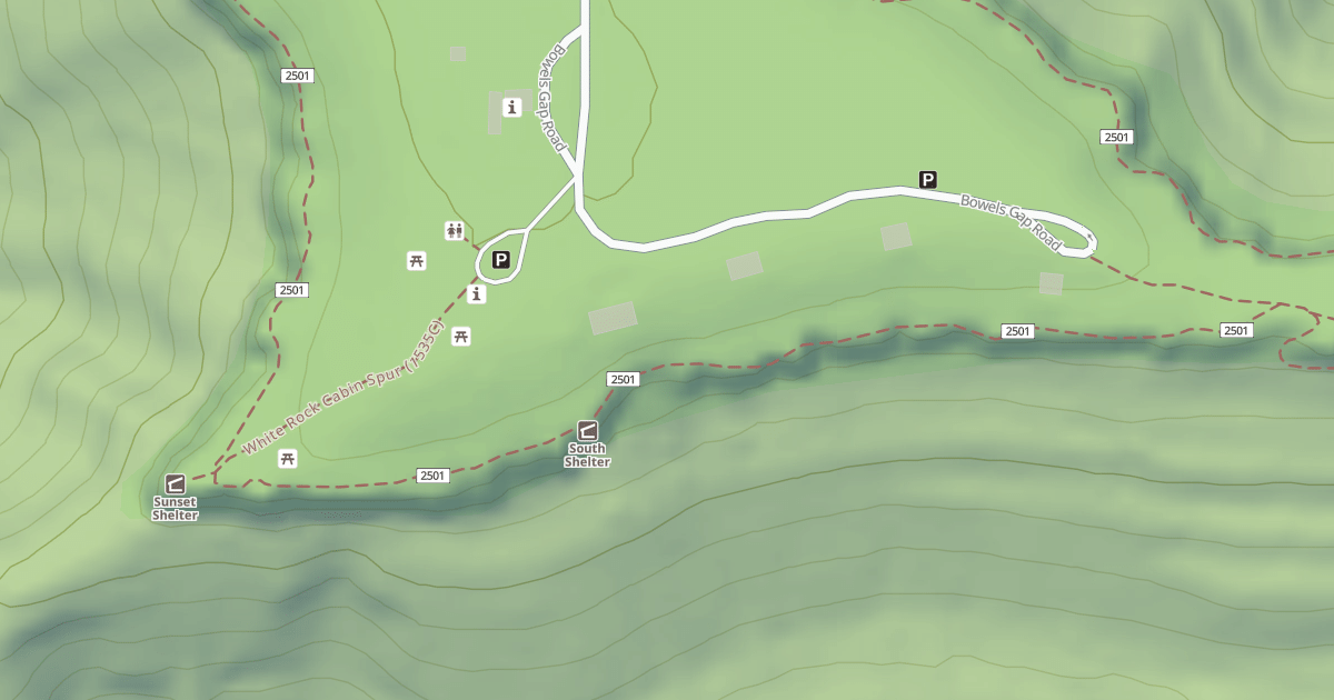 Map preview of W R CABIN SPUR