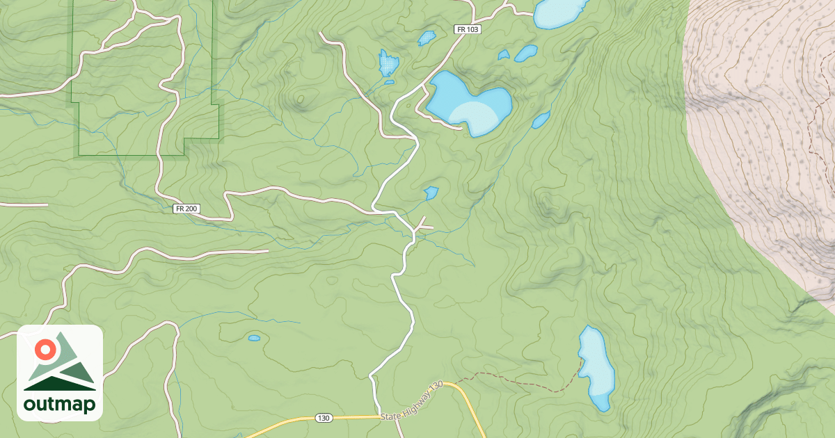 Map of CASCADE NORTH TWIN