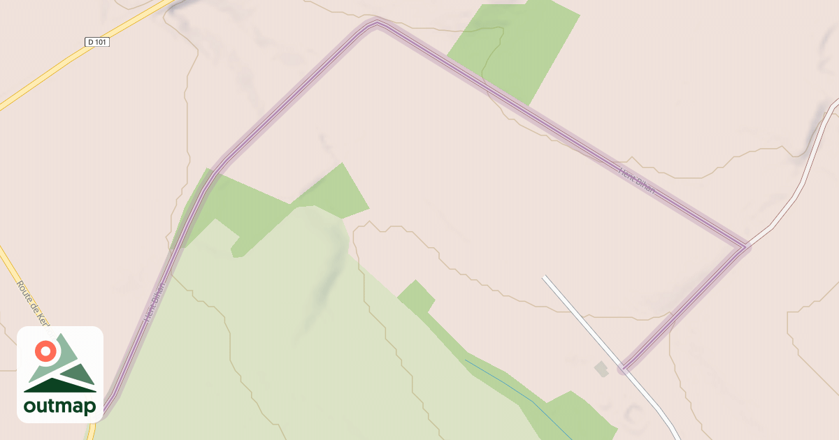 Map of Hent Bihan