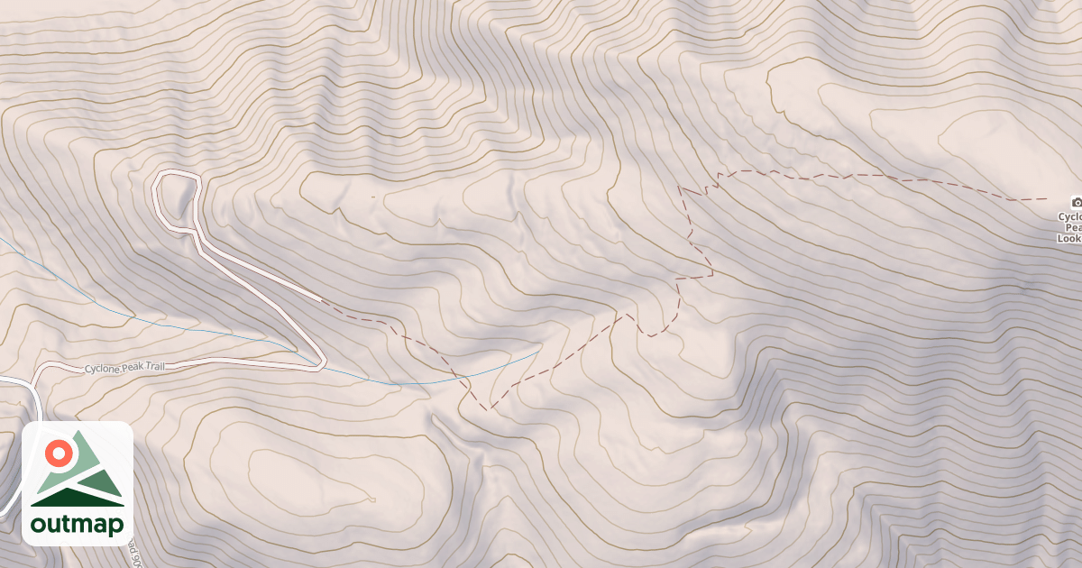 Map of Cyclone Lookout