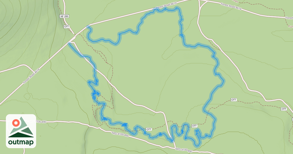 Map of 3-PSI Fatbike Loop