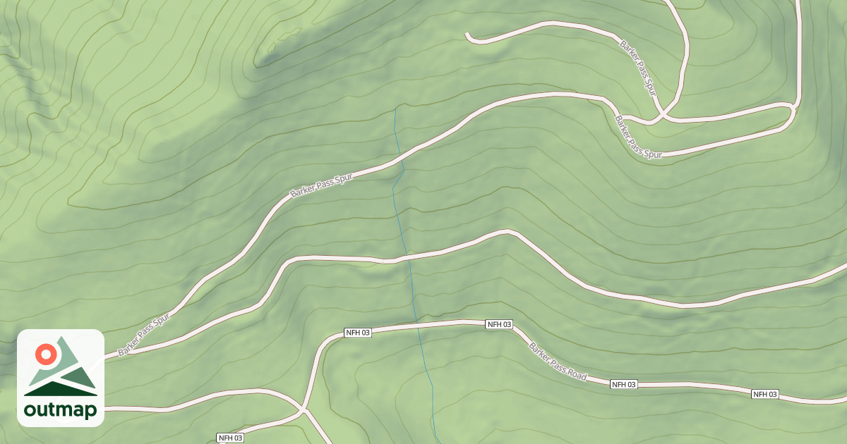 Map of BARKER PASS SPUR