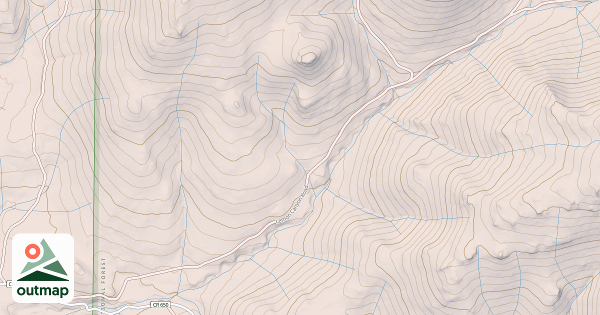 Map of DARK CANYON