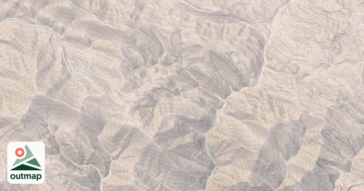 Map of SPENCER MOUNTAIN