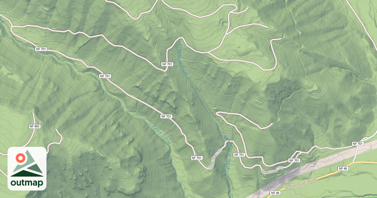 Map of USFS Motor Vehicle Use Map Roads {CBCA8823-48C5-411C-B002-3EB7854F0F05}