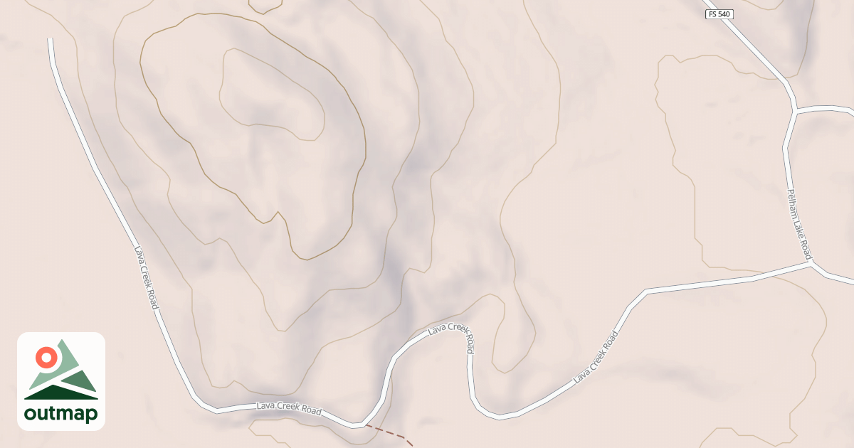 Map of LAVA CREEK