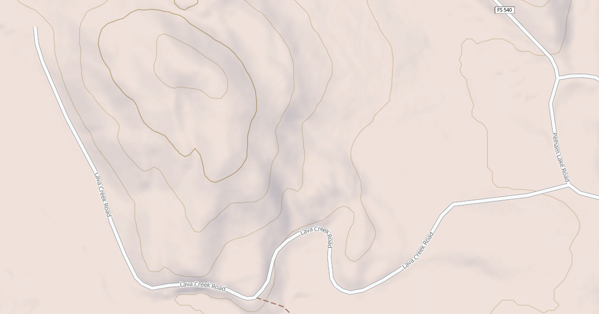 Map preview of LAVA CREEK