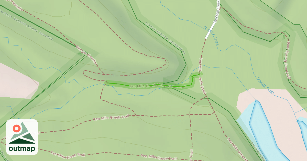 Map of Ten Mile Creek Road Connector