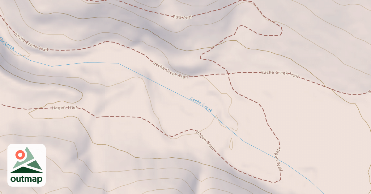 Map of Cache Creek Snow
