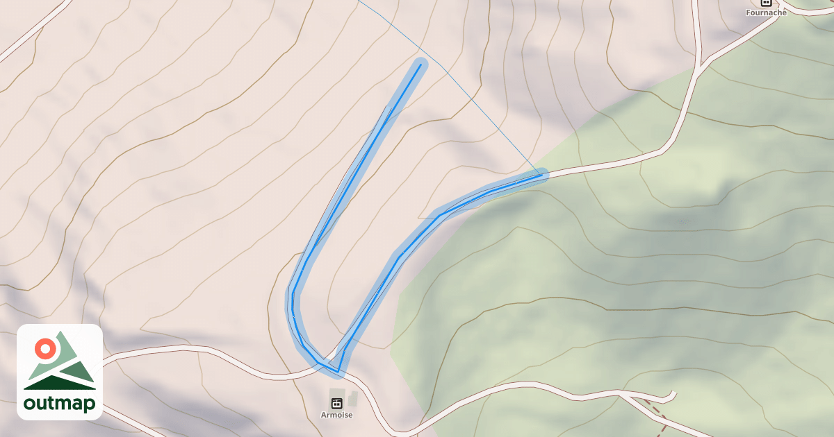 Map of La Fournache