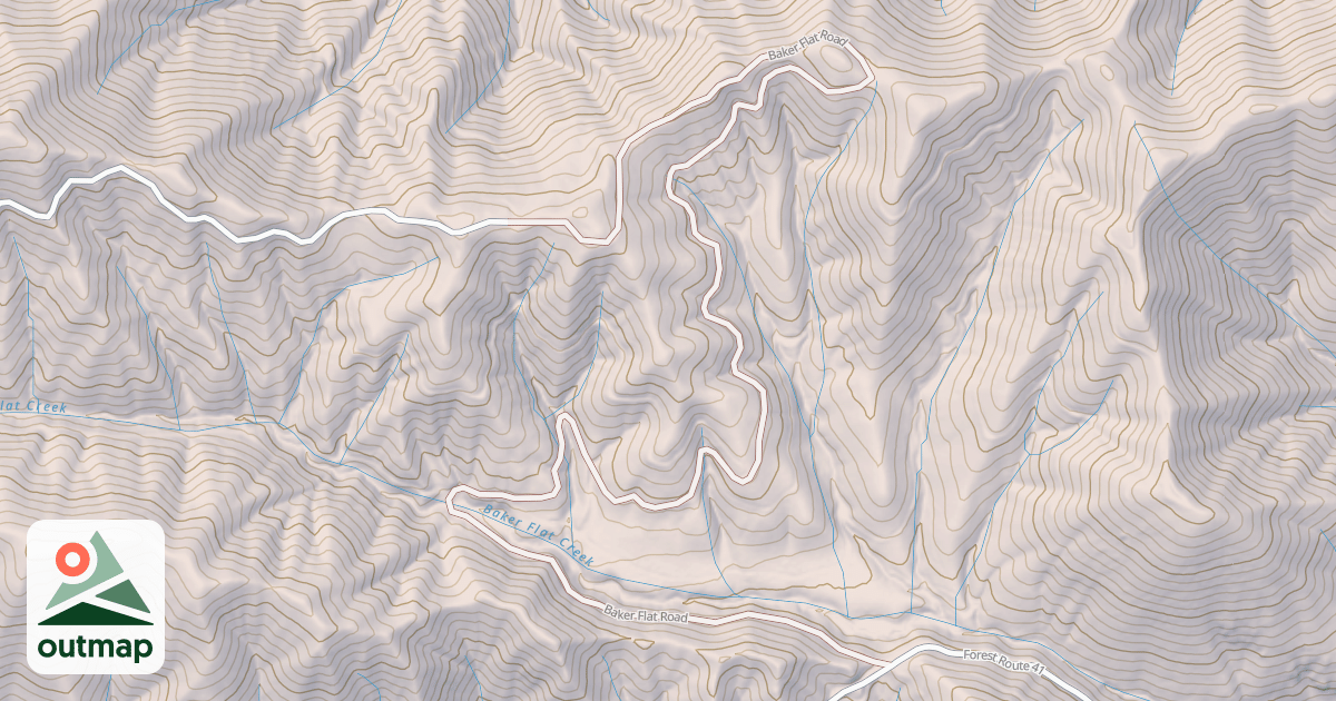 Map of BAKER FLAT