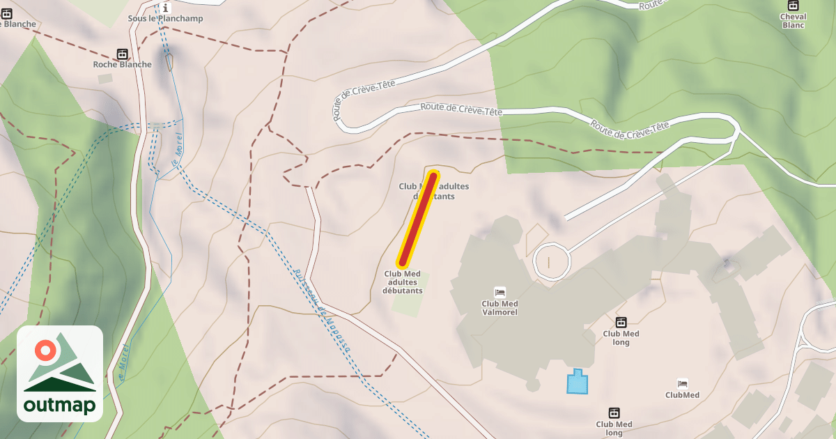 Map of Club Med adultes débutants