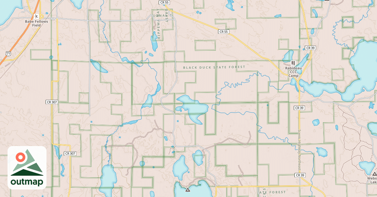 Map of RICE POND ROAD
