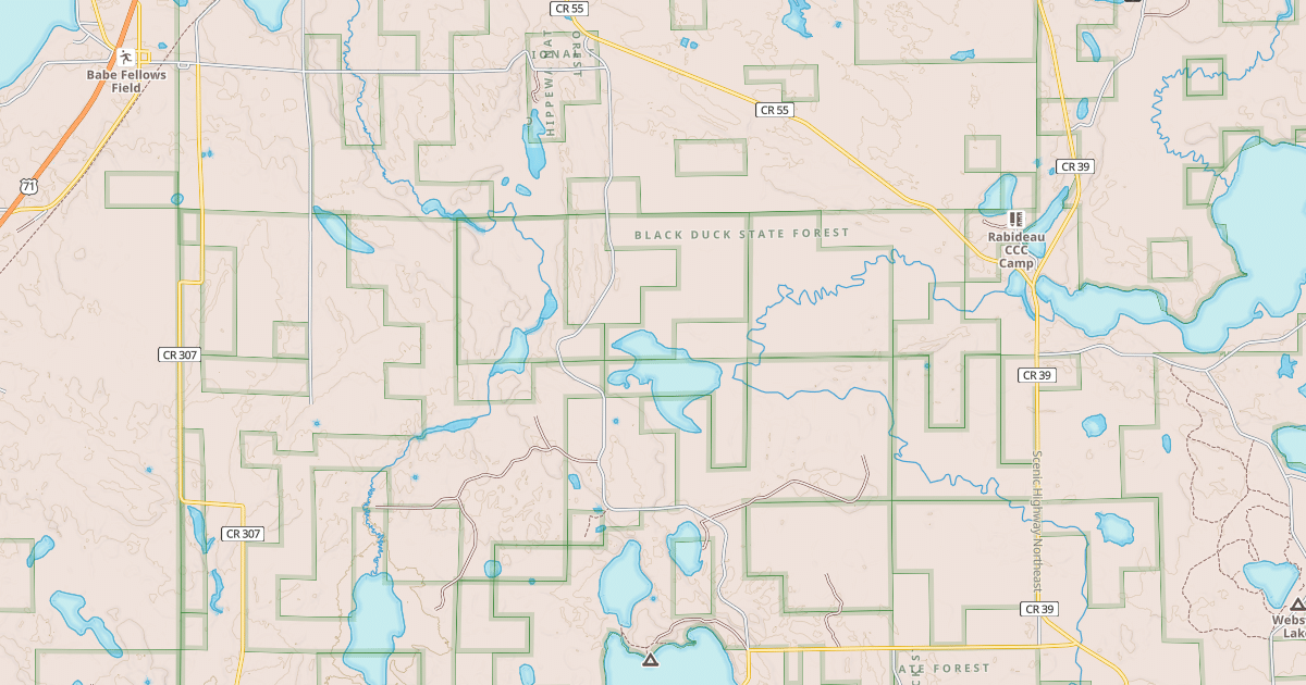 Map preview of RICE POND ROAD