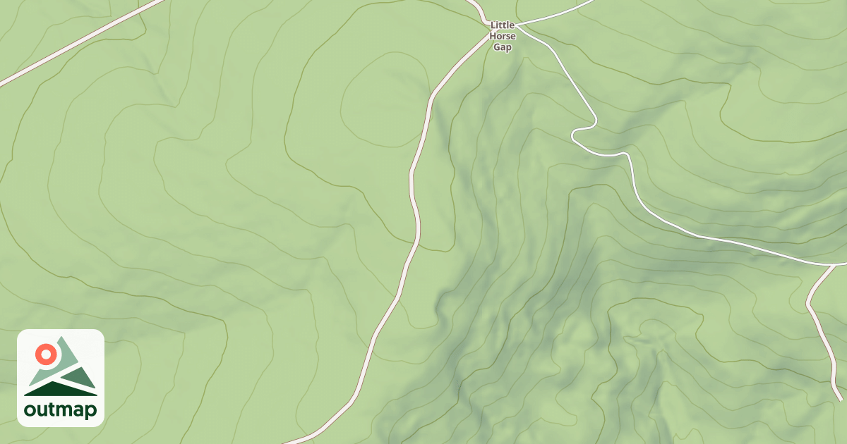 Map of LITTLE HORSE SPUR