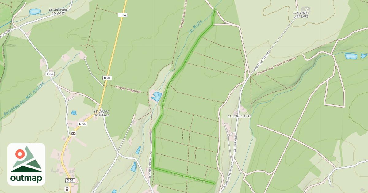 Map of Single de la Pisselotte