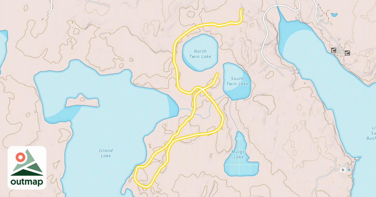 Map of Island Lake Trail