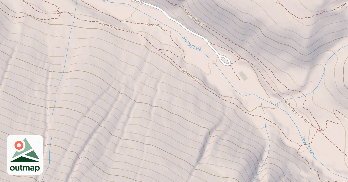 Map of Cache Creek Snow