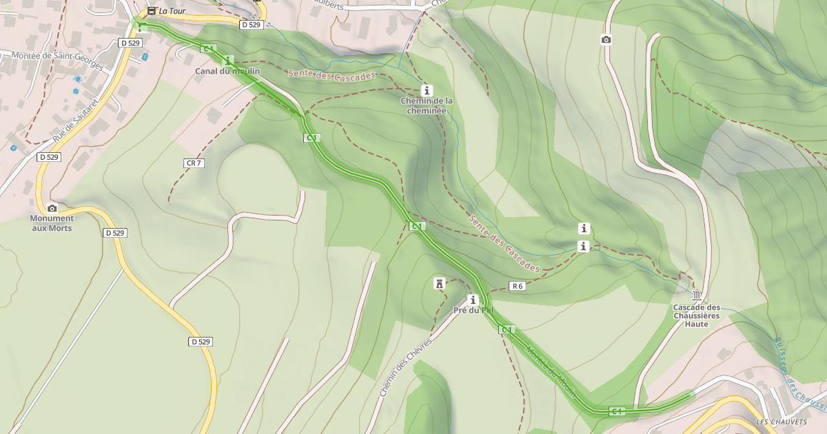 Map preview of Montée du Moulin