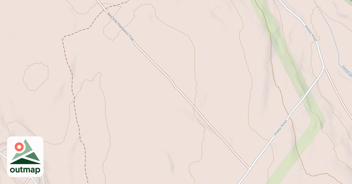 Map of Pinchot State Forest - Thornhurst Snowmobile Trails