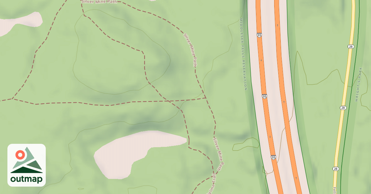 Map of Mountain Bike Loop