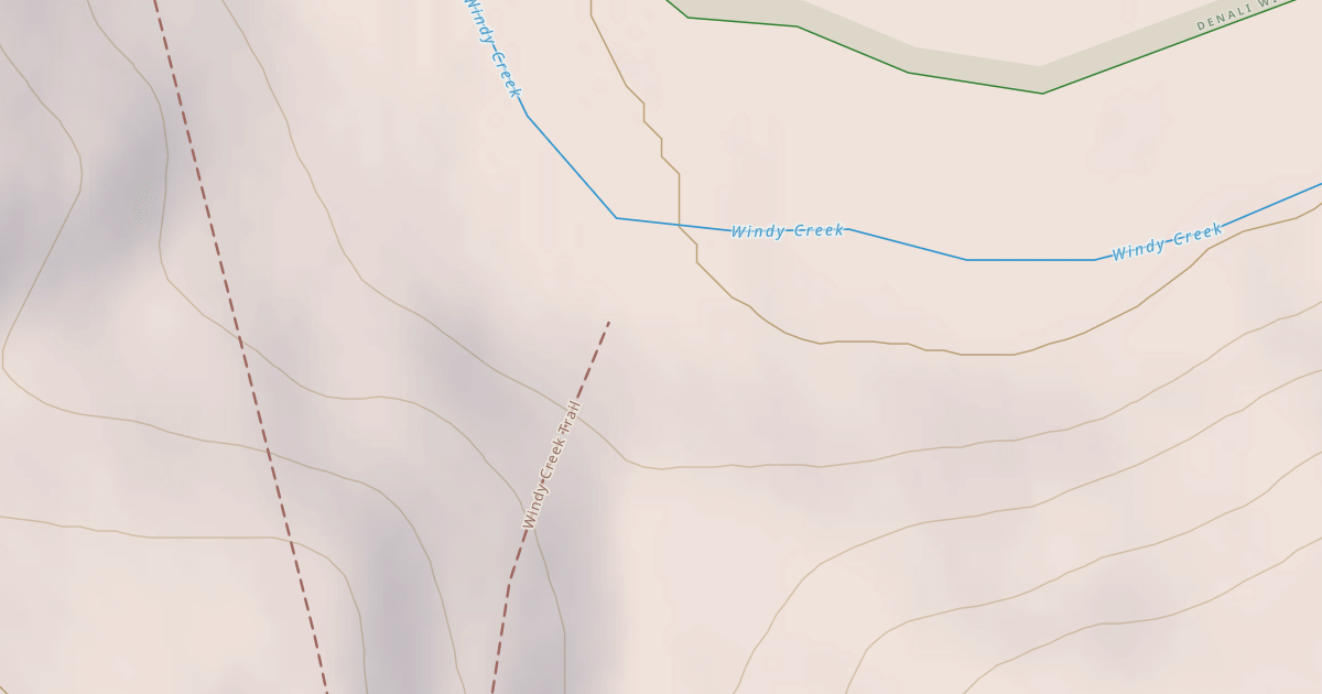Map preview of Windy Creek Subsistence Ohv Trail