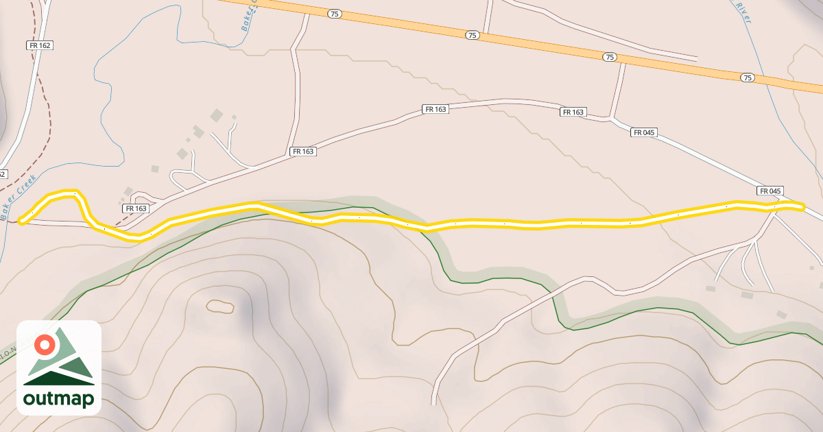 Map of Harriman Trail