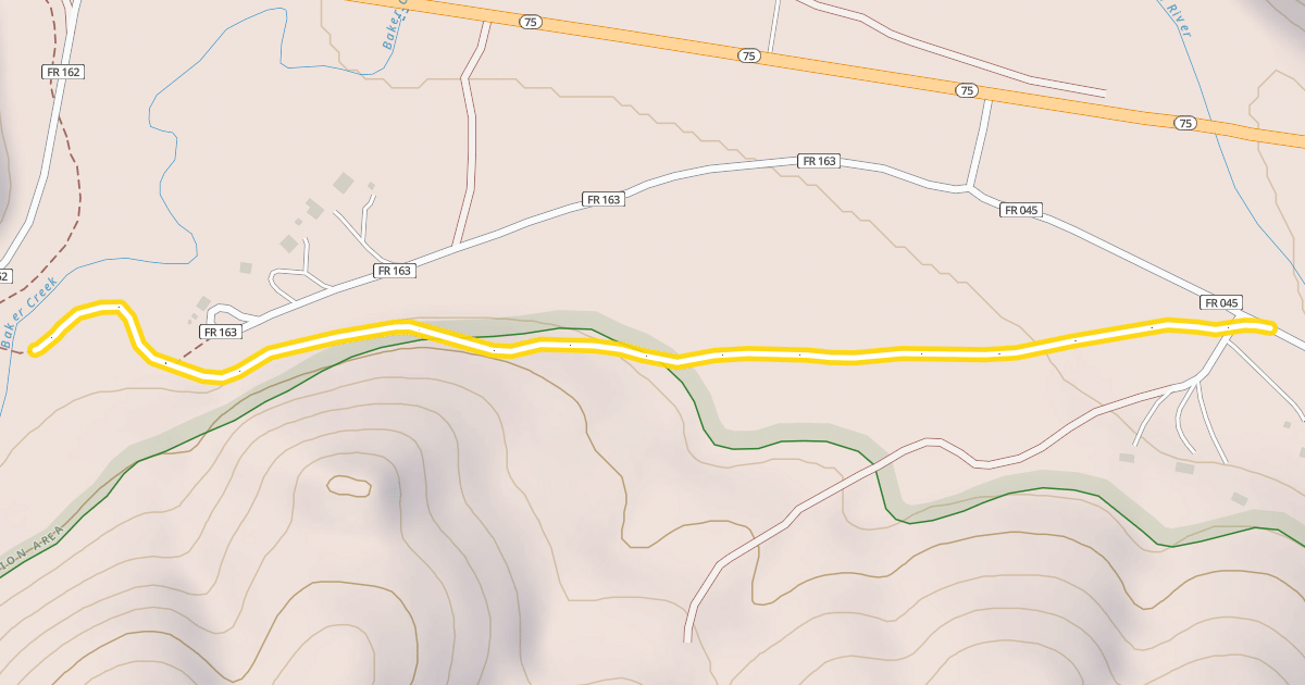 Map preview of Harriman Trail